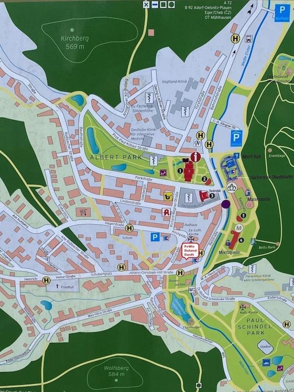 Fewo Roland Ranft Direkt Am Kurpark Barrierearm 60Qm Bad Elster Εξωτερικό φωτογραφία
